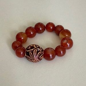 Carnelian stone bracelet